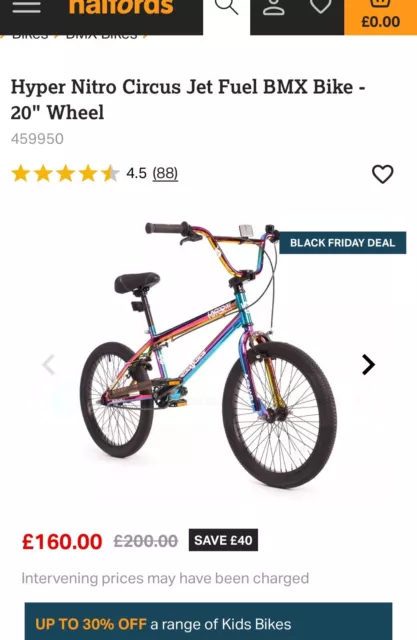 HYPER NITRO CIRCUS Jet Fuel BMX Bike 20 Wheel 100.00 PicClick UK