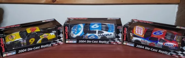 1/24 Mark Martin Nascar Diecast Pennzoil Kraft Viagra Team Caliber 2004 2