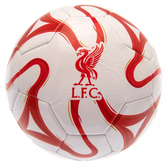 Liverpool FC Ball Official Cosmos Football Size 5 White LFC Gift