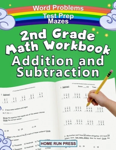 2ND GRADE MATH Workbook Addition and Subtraction: Second Grade Workbook, Timed £12.55 - PicClick UK