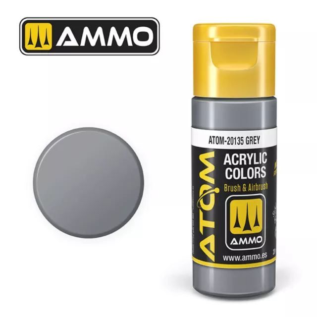 Ammo MIG ATOM-20135 - ATOM COLOR Grey 20ml - Neu