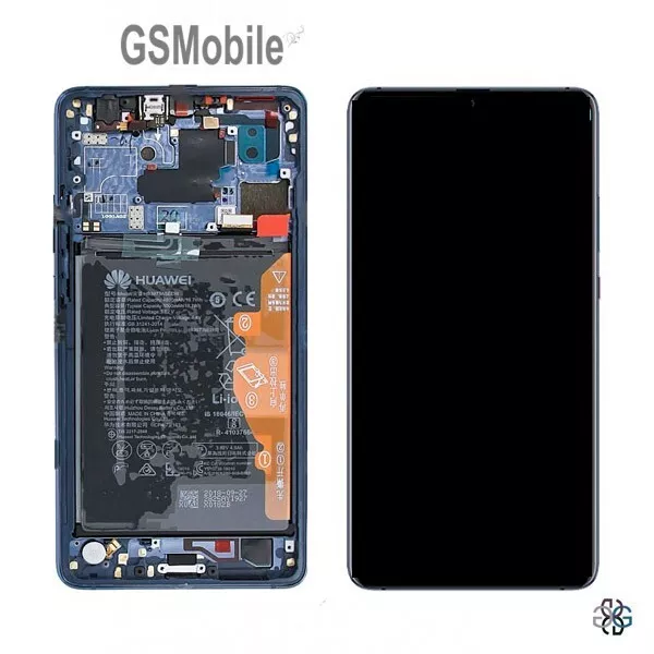 Display Ecran LCD Tactile Batterie Cadre Huawei Mate 20 X EVR-L29 Bleu Original