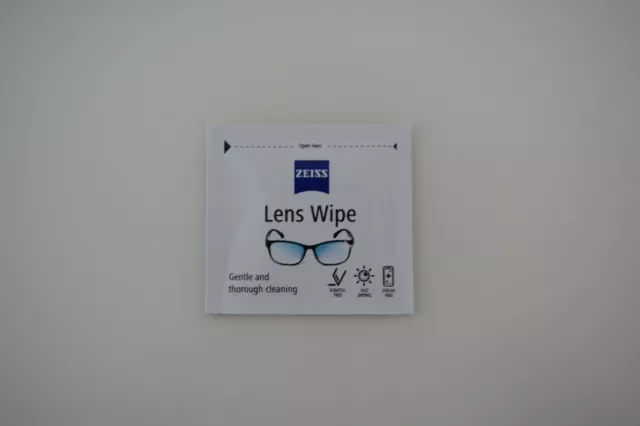 Paquete de 30 toallitas ZEISS envueltas individualmente para gafas cámara teléfono tableta