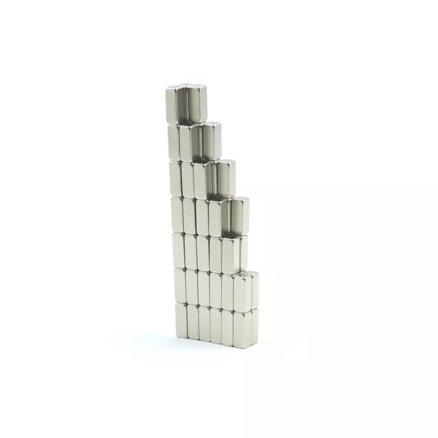N35 3mm x 3mm x 8mm Small Strong neodymium block magnets rare earth SMALL PACKS
