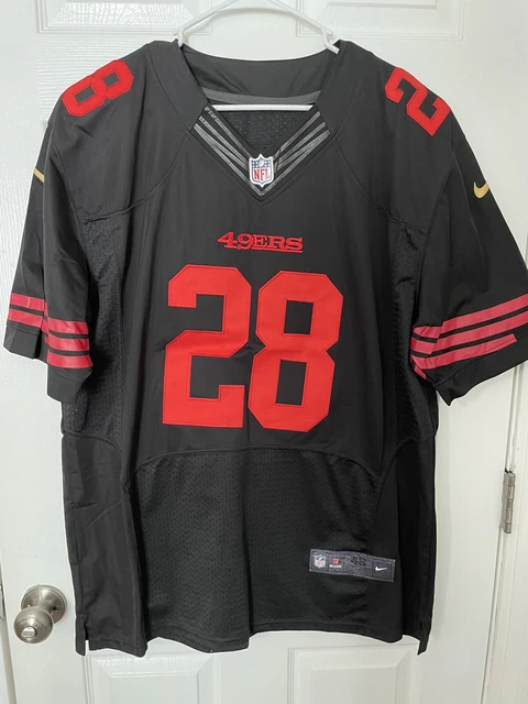 NFL SF 49ers CARLOS HYDE Replica Stitched Football Jersey Color Rush XL