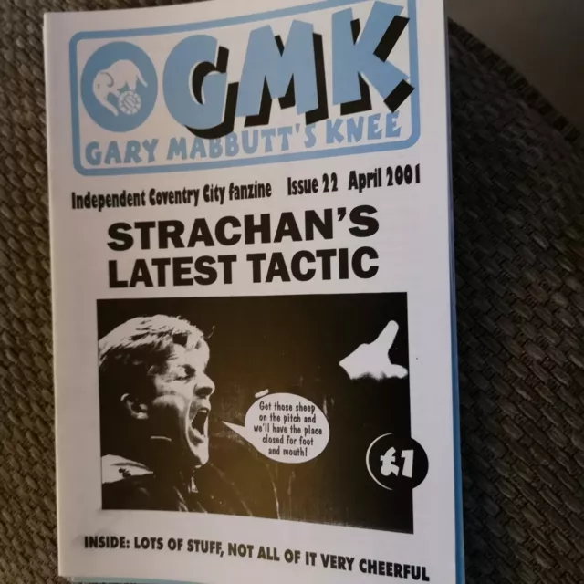 COVENTRY CITY FANZINE - GARY MABBUTS KNEE - issue 22 - Apr 01 £1.70 -  PicClick UK