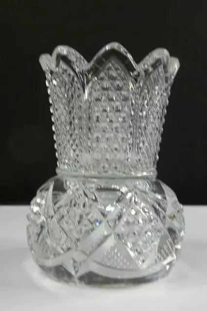 Minnesota, # 15055, US Glass Co, Match/Toothpick Holder, Clear, USA, c1898, EAPG