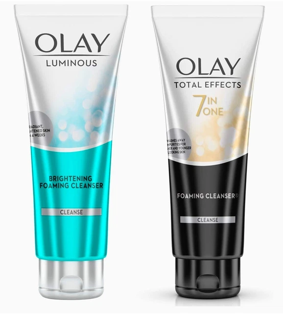 Olay Luminous & Total effects Foaming face wash 100gm × 2pack