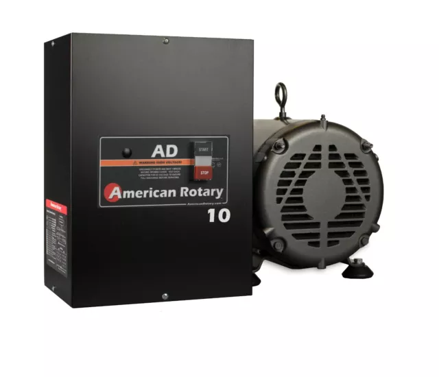 Rotary Phase Converter AD10 - 10 HP Digital Controls Heavy Duty HD CNC USA Made