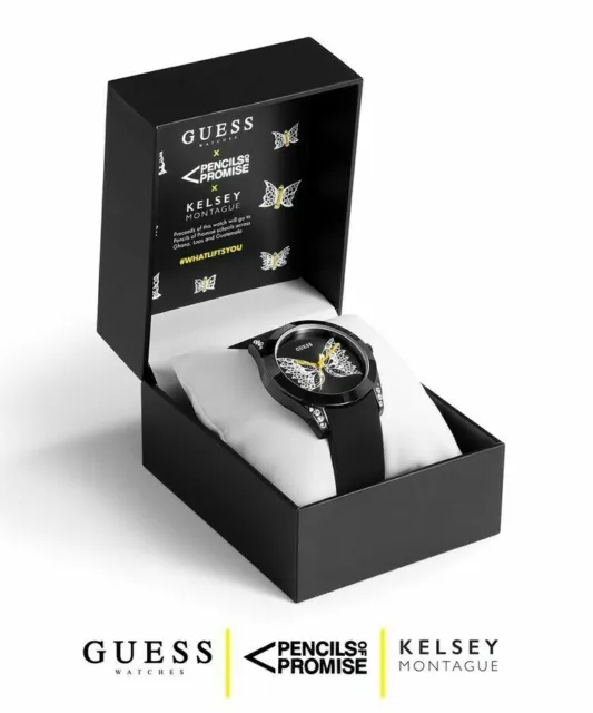 GUESS Watch LIMITED EDITION Pencils of Promise x Kelsey Montague WOMENS NEW