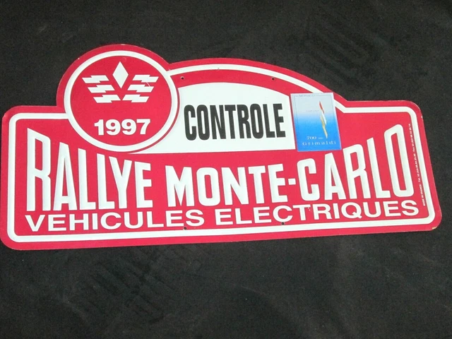 Plaque Métal Publicitaire 91ème Rallye Monte Carlo 2023 - 30 X 15,5 Cm, état Neuf