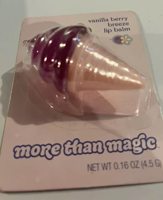 More Than Magic  Ice Cream Lip Balm  Vanilla BERRY  Breeze BNIB Super Cute!!