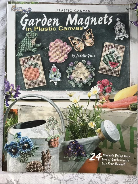 New Garden Magnets 24 Delightful Designs Plastic Canvas Pattern Book