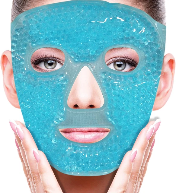 Cold Face Eye Mask Ice Pack Reduce Face Puff,Dark Circles,Gel Beads Hot Heat Col
