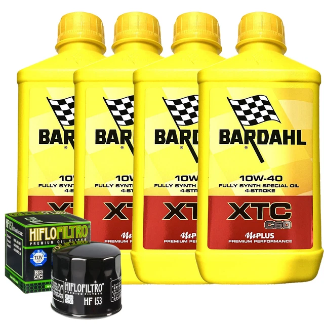SERVICE 3L BARDAHL XTC 10W40+ Filter Hiflo Suzuki Sv 650 1999