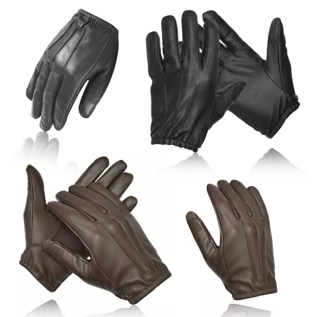 made with Kevlar Police Anti Slash Fire Resistant Leather Gloves Security SIA UK