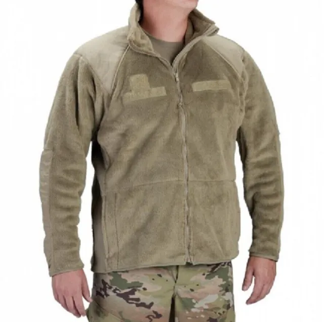 Usgi Polartec Army Issue Coyote Tan Fleece Jacket Small Long Gen Iii Nib