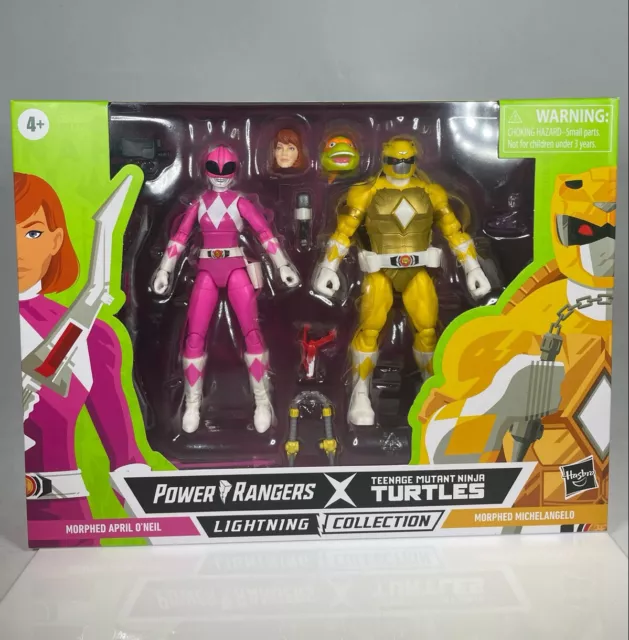 Power Rangers X TMNT Lightning Collection Morphed April & Michelangelo MMPR
