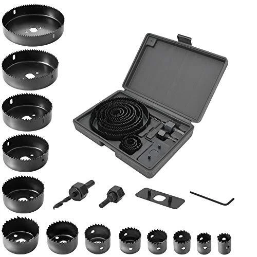 3/4" to 5" Hole Saw with Hole Saw Mandrel for 17-Piece Hole Saw Set