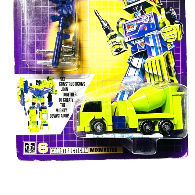 TRANSFORMERS CONSTRUCTICON MIXMASTER Vintage G1 Style Reproduction