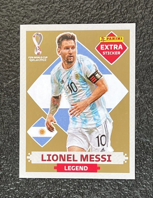 Lionel Messi Gold Extra Sticker Qatar 2022 Panini FOR SALE! - PicClick UK