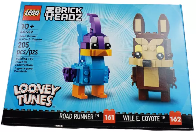 Lego Brick Headz Set 40559 Looney Tunes Road Runner And Wile E. Coyote NIB
