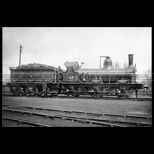 Photo T.000606 STEAM LOCOMOTIVE 529 NORTH EASTERN RAILWAY NER TRAIN