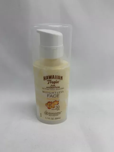 Hawaiian Tropic Silk Hydration Weightless Sunscreen Face Lotion, SPF 30, 1.7 oz