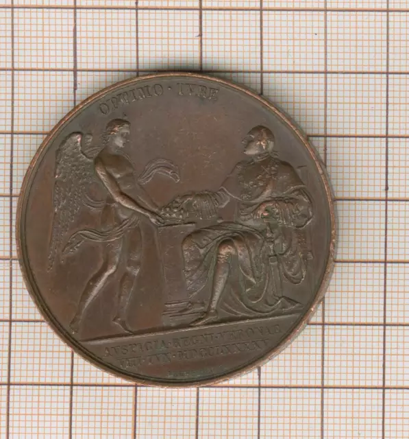 Manifeste de Vérone 1795, Louis XVIII médaille accession au trône