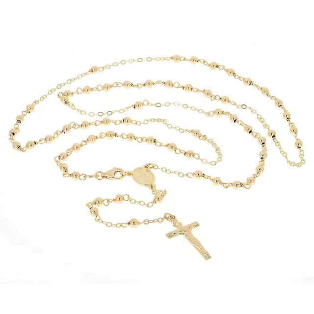 Italian 14k Yellow Gold Miraculous Medal Rosary Chain Necklace 24" 4mm 8.7 grams Italian 14k Yellow Gold Miraculous Medal Rosary Chain Necklace 24" 4mm 8.7 grams