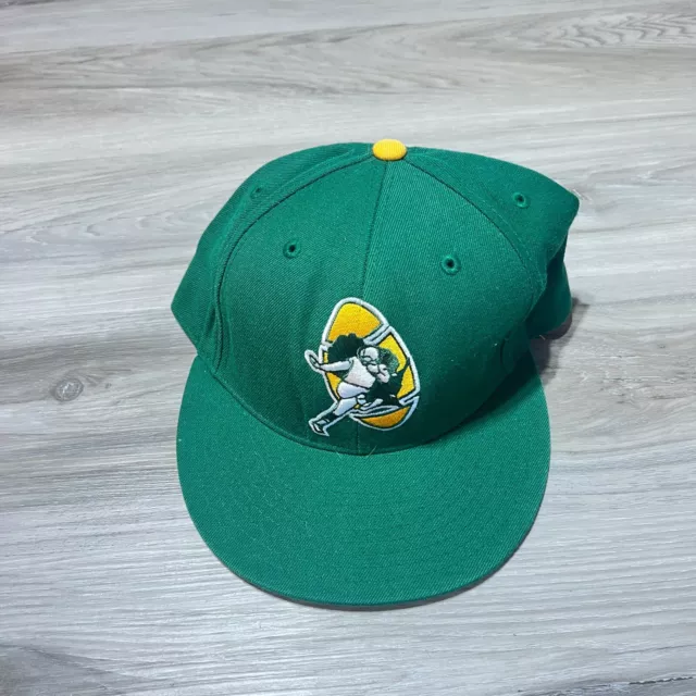 Mitchell & Ness Vintage Green Bay Packers Fitted Hat Cap Size 8 Green NFL EUC