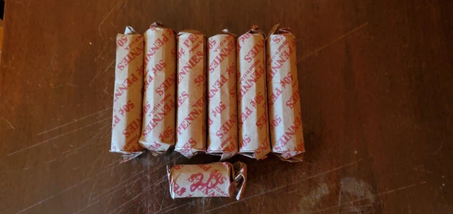 Lincoln Wheat Penny Mix Shotgun Roll Coin Lot
