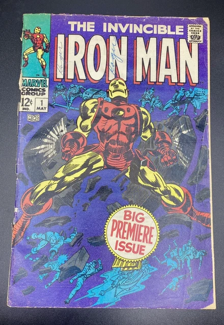 Marvel Comics 1968 Invincible Iron Man #1 Big Premiere Issue Original 1st MCU