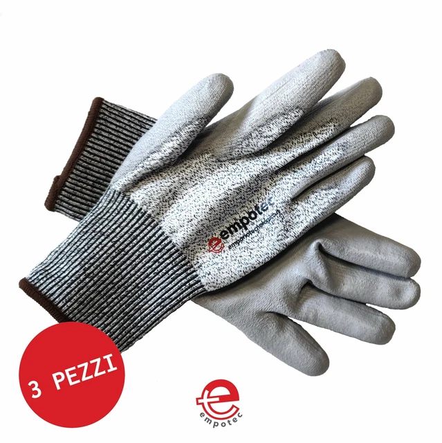 3 Paare Handschuhe Schützende Schnittfest Metalldetektor Gartenarbeit Größe L