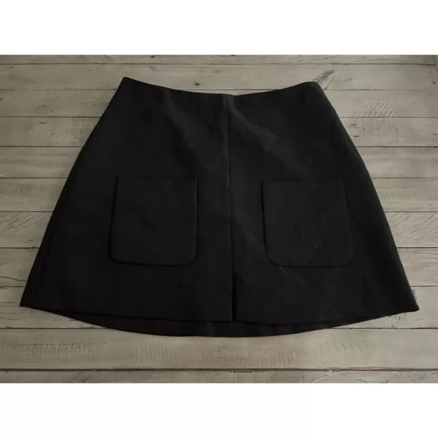 See by Chloe Black Pocket Detail Mini Skirt Size 40 / 8 / Medium