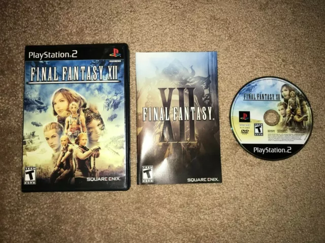 Final Fantasy XII FF 12 BL Sony Playstation 2 PS2 Game COMPLETE CIB Tested