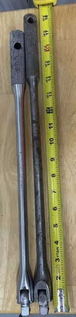 Vintage Williams Tools USA S41A 1/2" Drive 17" Flex Head Breaker Bar / HUSKY 18”