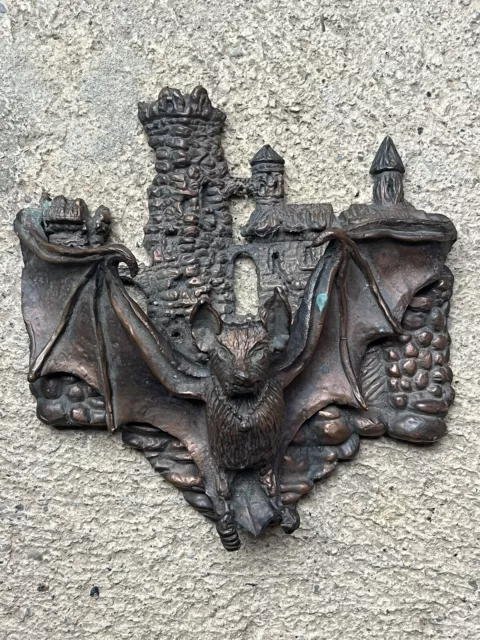 Rare Heurtoir Chauve Souris Vampire Château Gothique