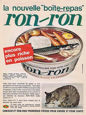 Publicite Ron Ron Pate Boite Bonheur Chat De 1966 French Ad Pub Vintage Food Cat Eur 6 00 Picclick Fr