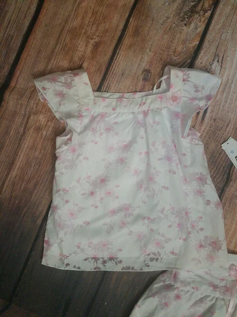 Set camicia e gonna floreale Iz Byer California taglia ragazza 6X ** Nuovo con etichette** 2