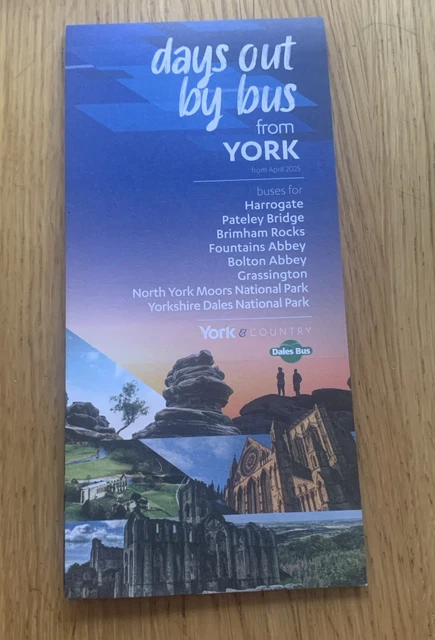 Transdev Bus Timetable TRANSDEV: DAYS OUT by bus from York - bus timetable guide April 2025 ...