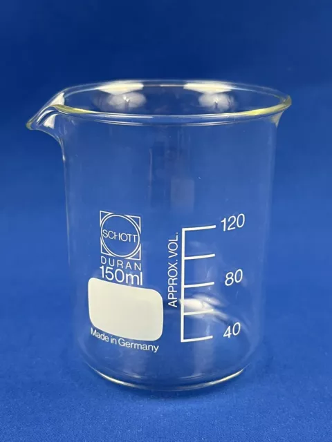 Becherglas 150 mL niedrige Form Schott Duran Laborglas Laborzubehör