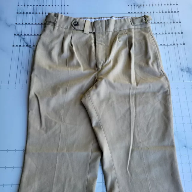 Vintage Wrangler Flared Pants Size 32x32 USA Khaki Brown Maverick 70s Tag 34x32