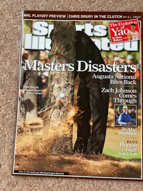 Sports Illustrated April 16, 2007 'Masters Disasters' Tiger Woods Cover