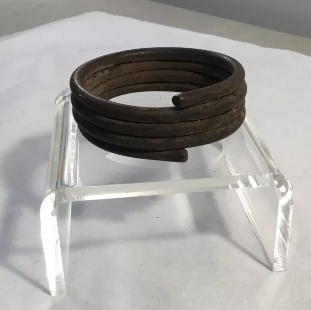 African Metal (iron?) Coil Currency Bracelet
