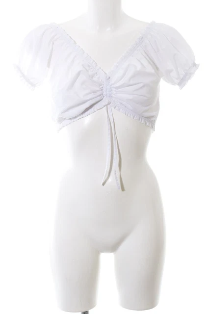 Camicia folcloristica GERMAN PRINCESS donna taglia DE 36 bianco casual look