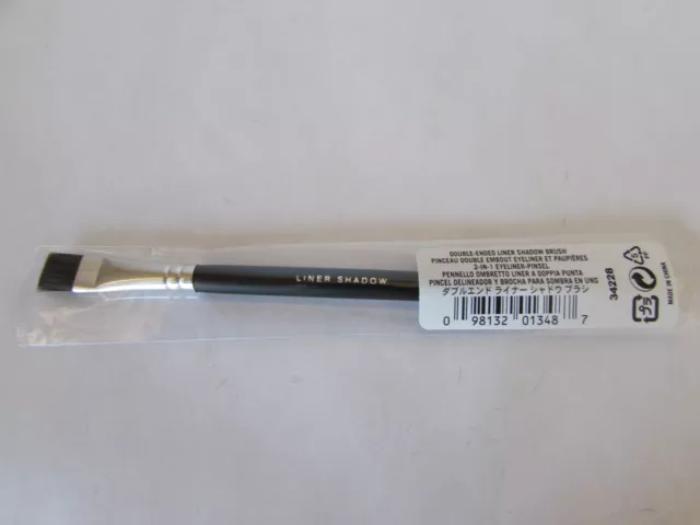 BareMinerals Double Ended Eye Liner Shadow Eyeshadow Brush Sealed