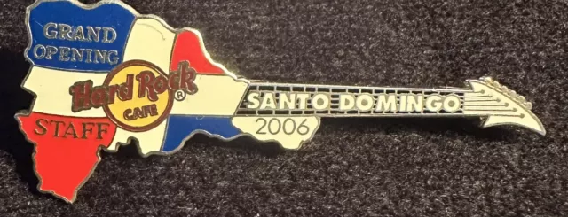 Hard Rock Cafe Santo Domingo Grand Opening Staff Gitarre Pin Limited Edition