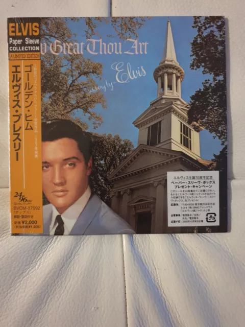 ELVIS PRESLEY MINI LP-CD " HOW GREAT THOU ART (white sticker) "   JAPON