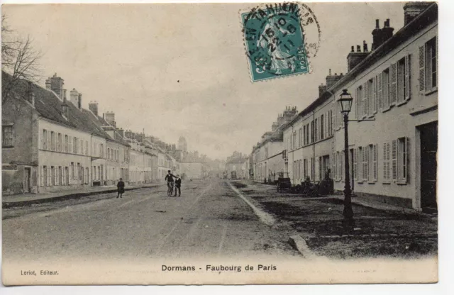 DORMANS - Marne - CPA 51 - the faubourg de Paris